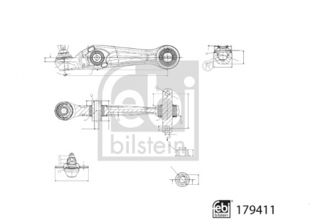 Brat suspensie roata Dreapta/Stanga inferior din fata 13,7 mm potrivit TESLA MODEL 3 Electric 06.18- [3]