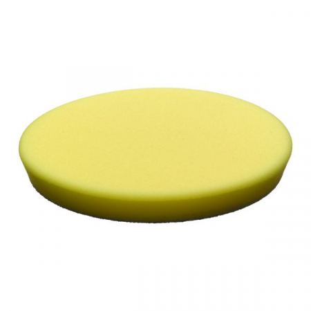 Burete abraziv lustruire SPONGE YELLOW FINE 140 / 20 MM - 2 PC, tip: mediu-tare, diametru: 125/140 mm, grosime: 20 mm, culoare: galben, suporturi de montare: cârlig și buclă, 2 buc [2]