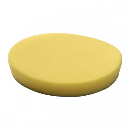 Burete abraziv lustruire SPONGE YELLOW FINE 140 / 20 MM - 2 PC, tip: mediu-tare, diametru: 125/140 mm, grosime: 20 mm, culoare: galben, suporturi de montare: cârlig și buclă, 2 buc [1]