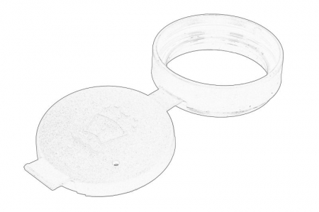 Caroserie - Buson rezervor lichid spalator potrivit ALFA ROMEO 159, BRERA, GIULIETTA, GIULIETTA/HATCHBACK, SPIDER; FIAT 500, 500 C, 500L, 500X, BRAVO II, CROMA, CROMA/KOMBI, DOBLO, DOBLO CARGO, FIORINO, FIORINO/M