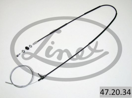 Cablu acceleratie - Cablu acceleratie (Lungime 3945mm/1281mm) VW TRANSPORTER III 1.6D/1.7D intre 1981-1992