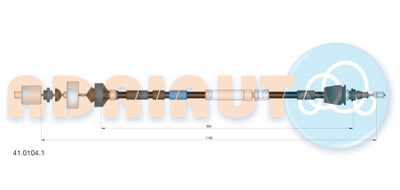 Cablu ambreiaj (1130mm/860mm) potrivit RENAULT LAGUNA I 2.0 11.93-03.01 [1]