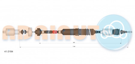 Cablu ambreiaj (1195mm/905mm) potrivit RENAULT LAGUNA I 1.9D 10.97-03.01 [1]