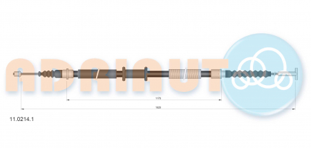 Cablu ambreiaj (1520mm/1170mm) potrivit FIAT COUPE, TEMPRA, TIPO 1.4-2.0 01.88-08.00 [1]