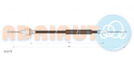 Cablu ambreiaj (1520mm/1210mm) potrivit FORD SIERRA II 2.0 01.87-02.93 [2]