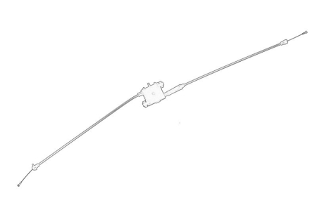 Ornamente - Cablu capota motor (mijloc) potrivit AUDI Q3 1.4-2.5 2011-2018