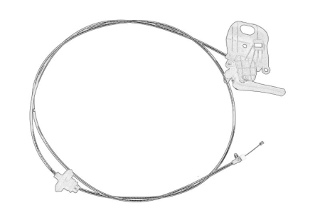 Ornamente - Cablu capota motor potrivit CITROEN C4 GRAND PICASSO II, C4 PICASSO II, C4 SPACETOURER 1.2-2.0D dupa 2013