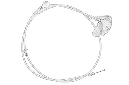 Ornamente - Cablu capota motor potrivit FORD TOURNEO CONNECT V408 NADWOZIE WIELKO, TRANSIT CONNECT, TRANSIT CONNECT V408 1.0-1.6D dupa 2013