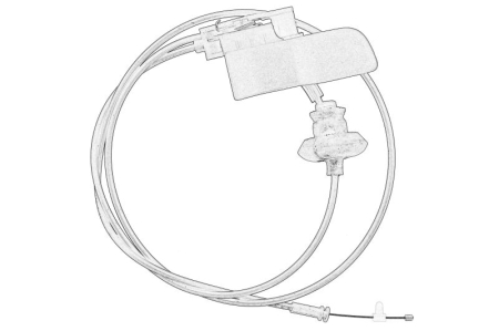 Ornamente - Cablu capota motor potrivit PEUGEOT 2008 I, 208 I 1.0-1.6D dupa 2012