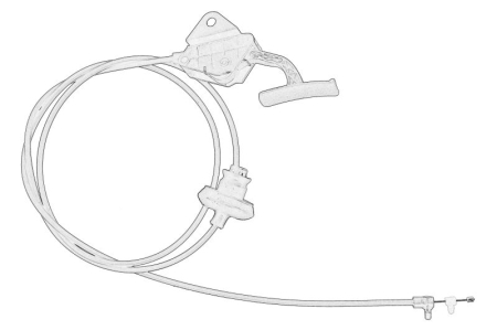 Ornamente - Cablu capota motor potrivit PEUGEOT 3008 I, 5008, 5008 I 1.2-2.0DH 2009-2017