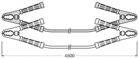 Cabluri pornire auto  900A, lungime 4,5m [3]
