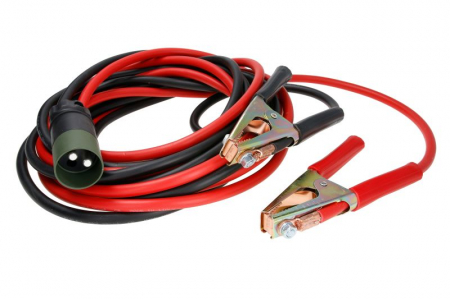 Produse iarna - Cabluri pornire auto  lungime 6m, 2x35mm², mufa NATO; capete tip cleste; negru