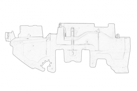 Ornamente - Canal ghidaj aer admisie stanga (plastic) VW PASSAT intre 2005-2010