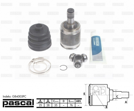 Transmisie - Cap planetara dreapta spre cutia de viteze (25z/28z/35mm) HONDA JAZZ II 1.2/1.3 intre 2002-2008