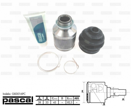 Transmisie - Cap planetara dreapta spre cutia de viteze (28z/33z/43mm) MAZDA 6 1.8/2.0 intre 2002-2007