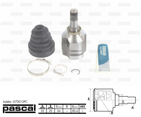 Transmisie - Cap planetara spre cutia de viteze (23z/22z/34mm) TOYOTA AVENSIS 1.6/1.8/2.0 intre 1997-2000