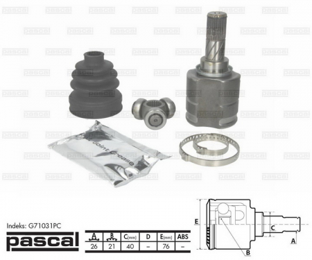 Piese Auto - Cap planetara spre cutia de viteze (26z/21z/40mm) NISSAN MICRA III 1.0/1.2/1.4 intre 2003-2010
