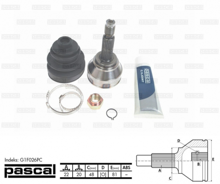 Transmisie - Cap planetara spre roata (22z/20z/48mm) INNOCENTI ELBA 1.7D intre 1991-1996