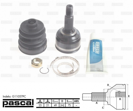 Piese Auto - Cap planetara spre roata (23z/21z/49mm) NISSAN MICRA III 1.0/1.2/1.4 intre 2003-2010