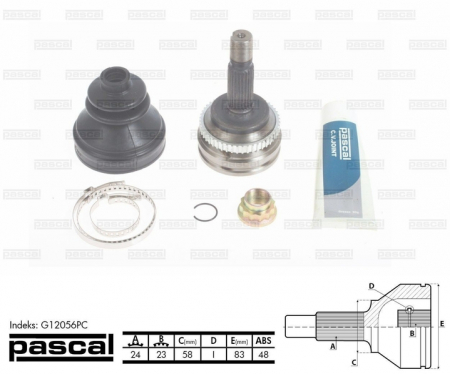 Cap planetara spre roata (24z/23z/58mm; ABS:48) TOYOTA YARIS 1.4D/1.5 intre 2001-2005 [0]