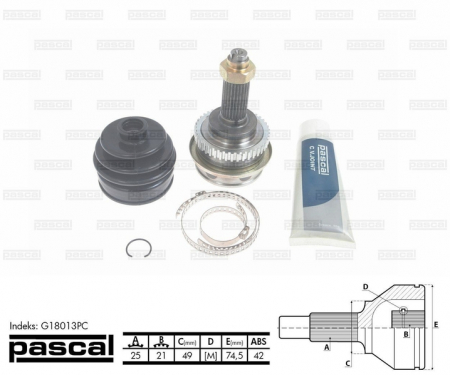 Transmisie - Cap planetara spre roata (25z/21z/49mm; ABS:42) SUZUKI BALENO 1.6 intre 1995-2002