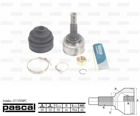 Piese Auto - Cap planetara spre roata (25z/22z/55mm; ABS:42) NISSAN ALMERA II 1.5 intre 2000-2006
