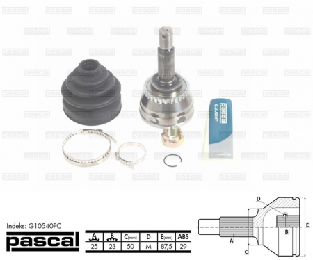 Cap planetara spre roata (25z/23z/50mm; ABS:29) HYUNDAI LANTRA II 1.6/1.8 intre 1995-2000 [0]