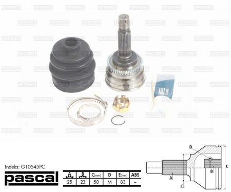 Transmisie - Cap planetara spre roata (25z/23z/50mm; ABS:44) HYUNDAI MATRIX 1.5D intre 2001-2010