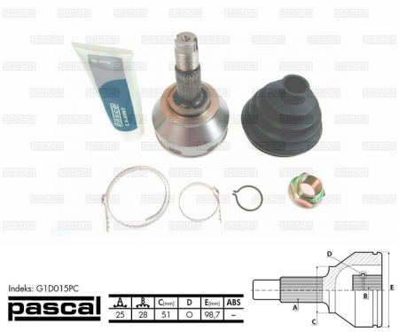 Piese Auto - Cap planetara spre roata (25z/28z/51mm) ALFA ROMEO 147 1.9D intre 2001-2010