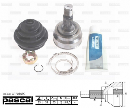 Cap planetara spre roata (25z/31z/55mm) PEUGEOT 205 II, 405 II 1.4/1.6/1.9D intre 1987-1998 [0]