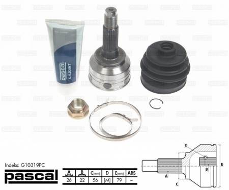 Cap planetara - Cap planetara spre roata potrivit KIA SEPHIA, SEPHIA II, SHUMA 1.5 dupa 1996 - (26z/22z/56mm)