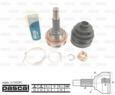 Cap planetara spre roata (26z/23z/56mm) TOYOTA CARINA E, CARINA II, CELICA, COROLLA, YARIS 1.3-2.0D intre 1983-2011 [0]