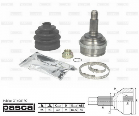 Transmisie - Cap planetara spre roata (26z/23z/60mm; ABS:50) HONDA CIVIC VII 1.7 intre 2001-2005