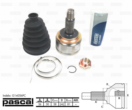 Cap planetara spre roata (26z/30z/58mm) HONDA CIVIC VIII 1.4/1.8 dupa 2005 [0]