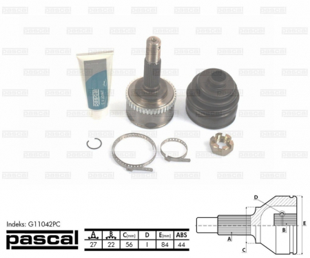 Piese Auto - Cap planetara spre roata (27z/22z/56mm; ABS:44) NISSAN PRIMERA 1.6 intre 2006-2010