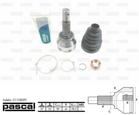 Piese Auto - Cap planetara spre roata (27z/22z/59mm) INFINITI FX; NISSAN JUKE, NOTE, TIIDA 1.6-5.0 dupa 2003