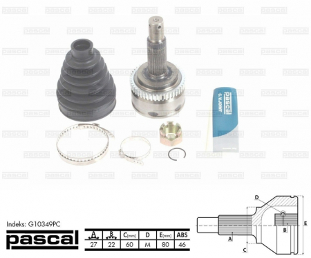 Cap planetara spre roata (27z/22z/60mm; ABS:46) HYUNDAI I30; KIA CEE'D 1.4/1.6 intre 2006-2012 [0]