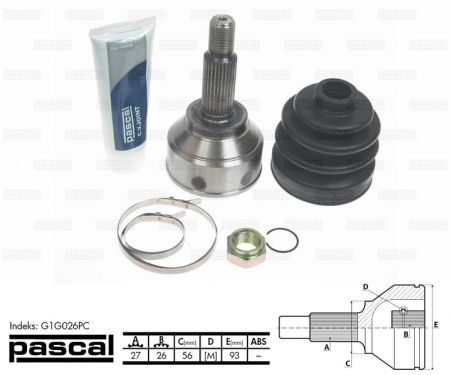 Transmisie - Cap planetara spre roata (27z/26z/56mm) FORD MONDEO III 2.0D/2.5/3.0 intre 2002-2007