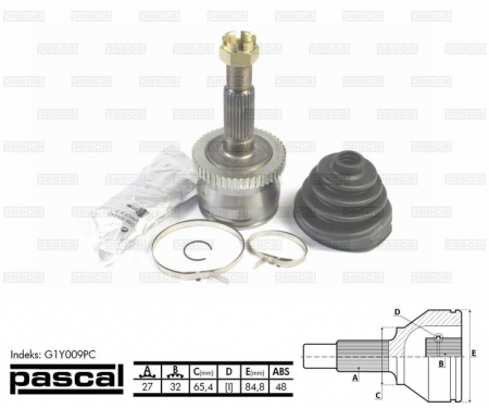 Cap planetara - Cap planetara spre roata (27z/32z/65,4mm; ABS:48) JEEP GRAND CHEROKEE II 2.7D-4.7 intre 1998-2005