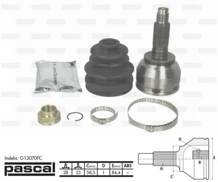 Cap planetara spre roata (28z/23z/58,5mm) MAZDA 3 1.6/2.0 intre 2003-2009