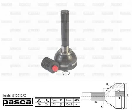 Transmisie - Cap planetara spre roata (30z/24z/59mm) TOYOTA LAND CRUISER 80 4.0/4.2D/4.5 intre 1990-1997