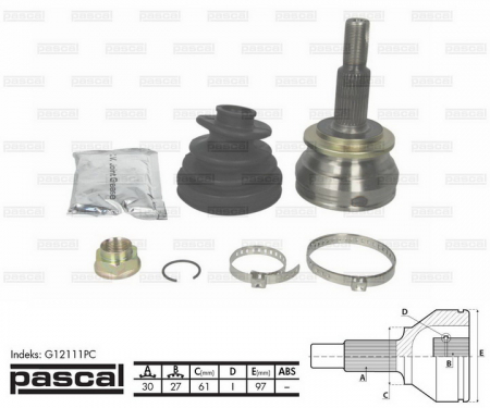 Transmisie - Cap planetara spre roata (30z/27z/61mm) TOYOTA PREVIA, RAV 4 III 2.2D/3.5 dupa 2006