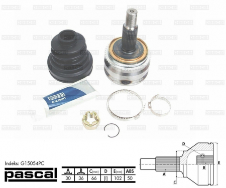 Cap planetara spre roata (30z/36z/66mm; ABS:50) MITSUBISHI PAJERO III 3.2D intre 2000-2006 [0]