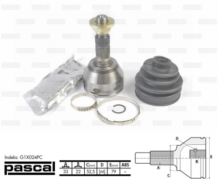 Transmisie - Cap planetara spre roata (33z/22z/52,5mm) CHRYSLER PACIFICA; OPEL ASTRA H, ASTRA H GTC, ZAFIRA B 1.4-3.5 intre 2003-2015