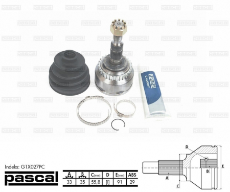 Cap planetara spre roata (33z/35z/55,8mm; ABS:29) OPEL VECTRA B 1.8/2.2D intre 2000-2003 [0]