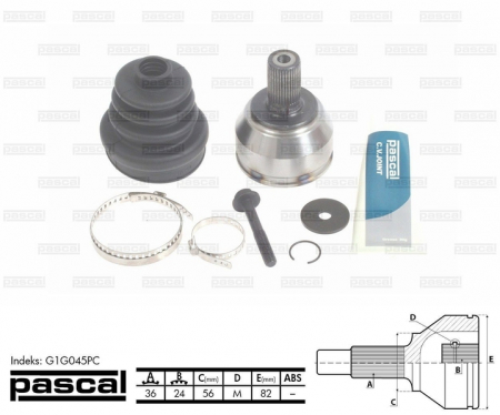 Transmisie - Cap planetara spre roata (36z/24z/56mm) VOLVO S40 II; FORD C-MAX, FOCUS C-MAX, FOCUS II 1.4/1.6/1.6LPG intre 2003-2013