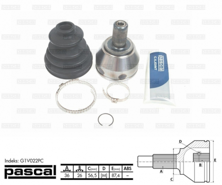 Cap planetara spre roata (36z/26z/56,5mm) VOLVO C30, C70 II, S40 II, V50 2.4/2.4D intre 2004-2012 [0]