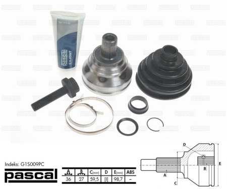 Cap planetara spre roata (36z/27z/59,5mm) AUDI A3, TT; SEAT ALTEA, ALTEA XL, LEON, TOLEDO III; SKODA OCTAVIA II, SUPERB II, YETI; VW CADDY III, EOS, GOLF PLUS, GOLF V, GOLF VI, JETTA III 1.2-3.6 dupa  [0]