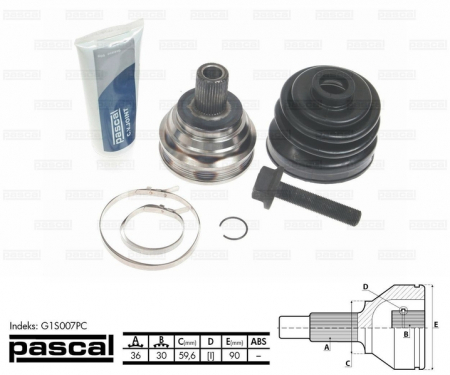 Cap planetara spre roata (36z/30z/59,6mm) AUDI A3; SEAT ALTEA, ALTEA XL, LEON, TOLEDO III; SKODA OCTAVIA II, SUPERB II, YETI; VW CADDY III, EOS, GOLF PLUS, GOLF V, GOLF VI, JETTA III, PASSAT 1.2-3.2 d [0]
