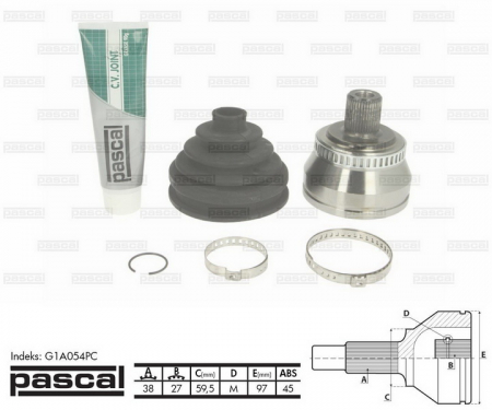 Cap planetara spre roata (38z/27z/59,5mm; ABS:45) AUDI A4; SEAT EXEO 1.8-4.2 intre 2000-2015 [1]